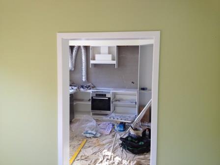 Week23: dining room walls and kitchen view